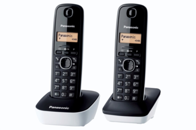 PANASONIC Telefono fisso Cordless Panasonic KX-TG1612JTW Duo bianco 2 pezzi